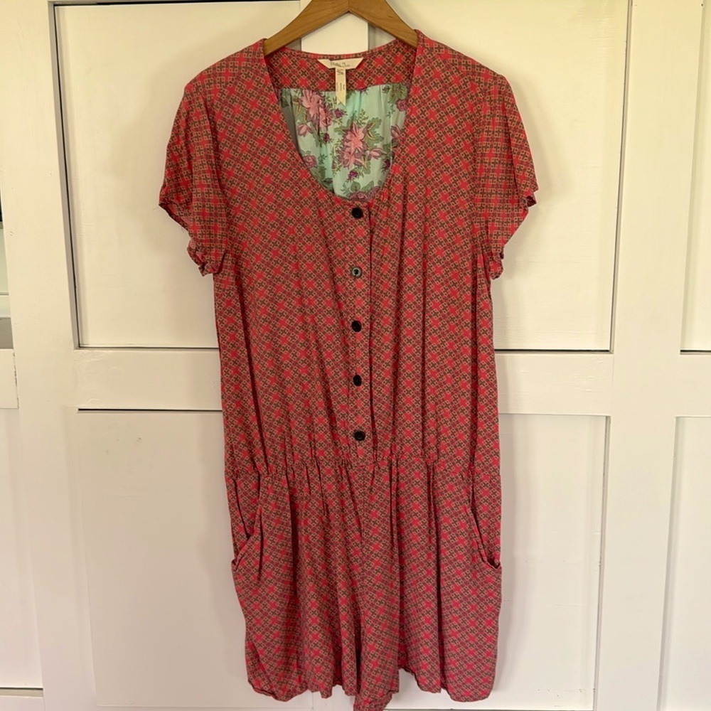 Matilda Jane Momma romper cute print button front with side pockets shorts